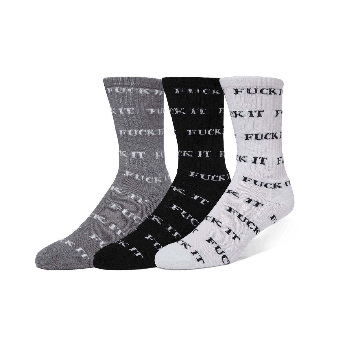 HUF - FUCK IT 3 PACK SOCK - MULTI (AU)