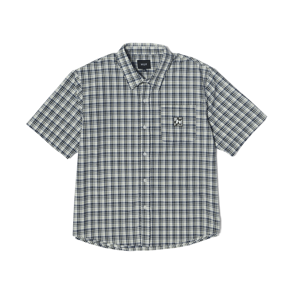 HUF - H STAR PLAID S/S SHIRT - LINEN (AU)