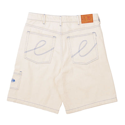 Hoddle Skateboards - 16oz Denim Ranger Shorts - White