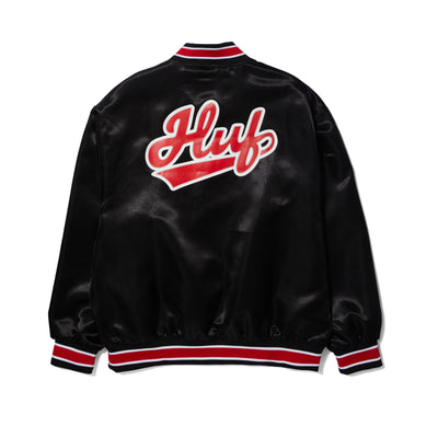 HUF Worldwide - POP FLY SATIN BASEBALL JACKET