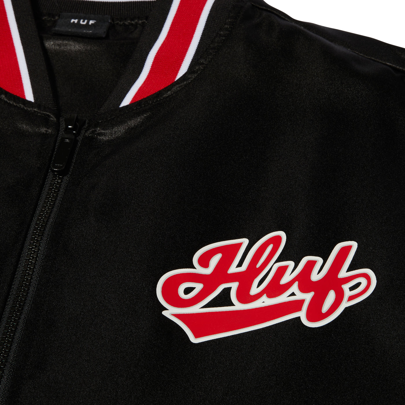 HUF Worldwide - POP FLY SATIN BASEBALL JACKET