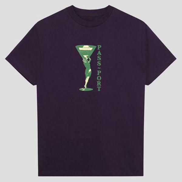 Passport - Miss Martini Tee -  Eggplant Xl